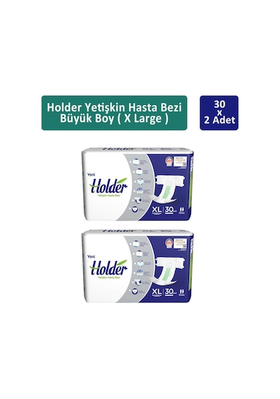 Holder Yetişkin Hasta Bezi Ekstra Büyük Boy XL 2 x 30'lu