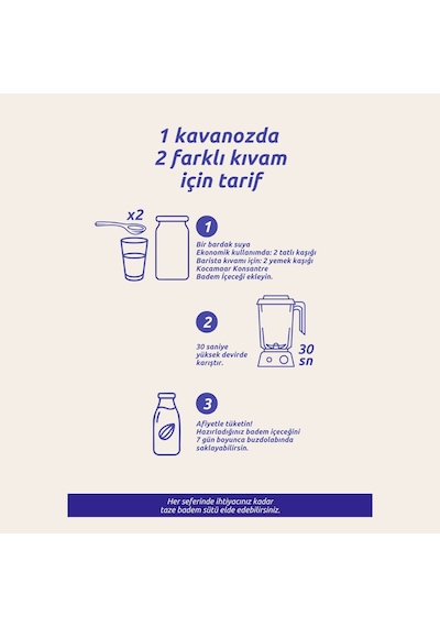 Kocamaar Badem İçeceği Konsantresi %100 Badem 240 G