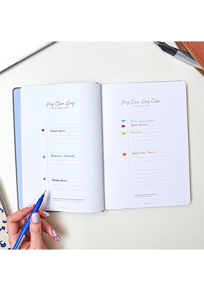 17x24 Keten Noktalı Bullet Journal Defter Koala