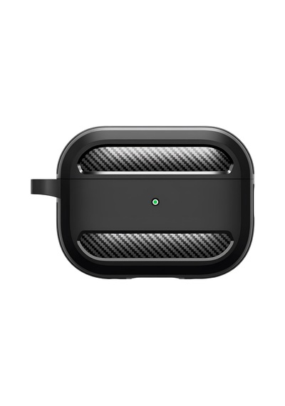 Airpods 3. Nesil 2021 İle Uyumlu Silikon Kılıf Fiber Karbon Görünüm Premium Airpods Kılıfı Siyah