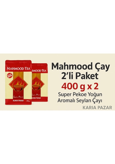 Mahmood Çay Super Pekoe Yoğun Aromalı Seylan 2 x 400 G