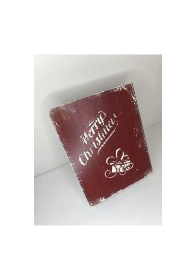 Kitap Kutu Yılbaşı Dekoratif Kutu Obje Ahsap El Boyama Kutu Wintage Bohem Seramik Hamuru Kirmizi - 178091620 Kirmizi