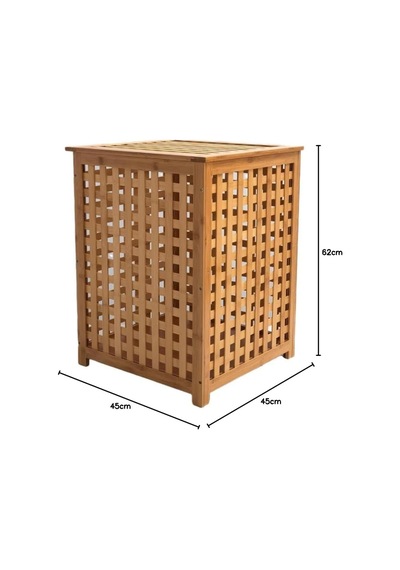 Bambu Çamaşır Sepeti 58x40 Cm Natural Diğer