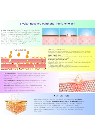 Elysian Essence Nemlendirici Yatıştırıcı Yüz Temizleme Jeli 3'lü