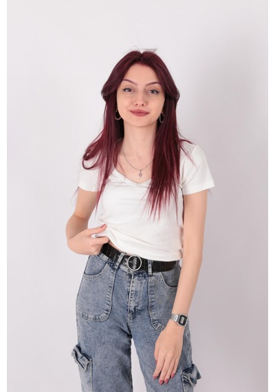 Busem S0016727 Kadın Bluz Ekru