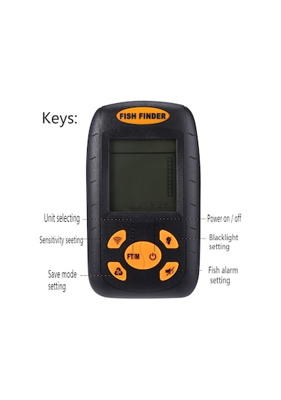 Valkyrie Dijital Balık Bulucu Ultrasonik Sonar Gps100mt Siyah