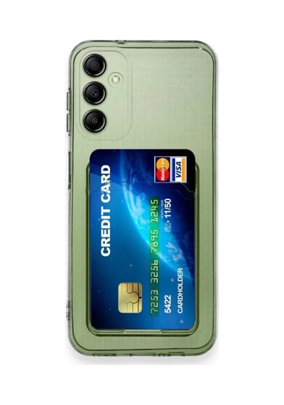 Samsung Galaxy Uyumlu   M15 Kılıf Kart Şeffaf Silikon - Şeffaf
