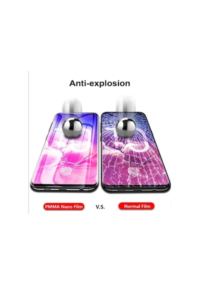Samsung Uyumlu Galaxy Note 10 Plus Privacy Polymer Nano Ekran Koruyucu Siyah