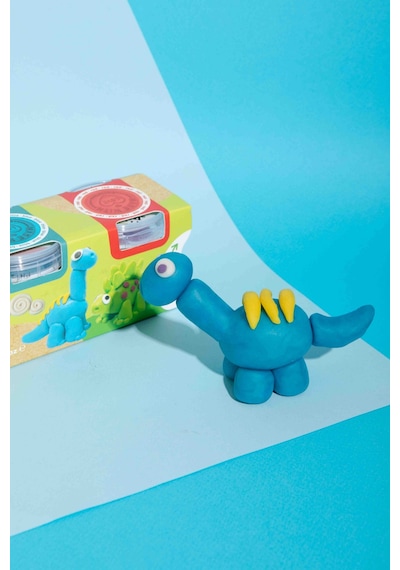 Doğal Oyun Hamuru Ecocup - 125 Grx4 2x4'lü Set - Unicorn/dinozor Çok  Renkli
