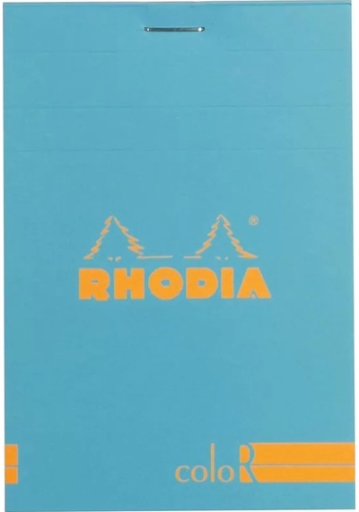 Rhodia Basic Çizgili Bloknot Turquoise Kapak 90g 70 Yaprak A4