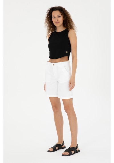 U.s. Polo Assn. Kadın Beyaz Şort / Bermuda 50281722-vr013 Beyaz