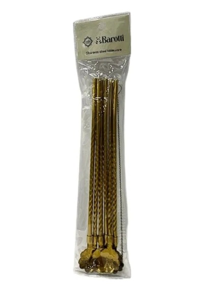 6'li Gold Kaşıklı Pipet Standart