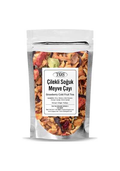 Tos The Organic Spices Çilekli Soğuk Meyve Çayı 100 G