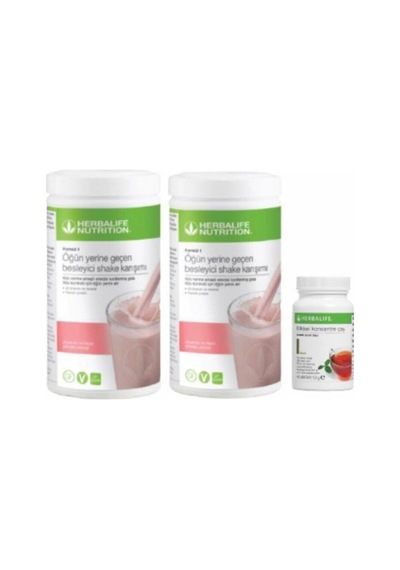 2 Adet Beyaz Çikolata Ahududu Aromalı Shake+50gr Klasik Aromalı Çay