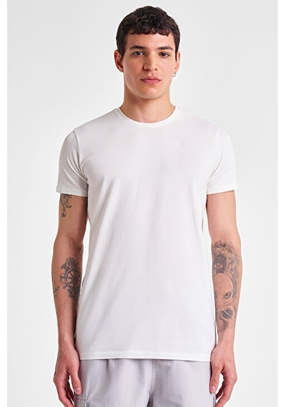 Lescon Erkek Kısa Kollu T-shirt 25s-1225-25y Beyaz