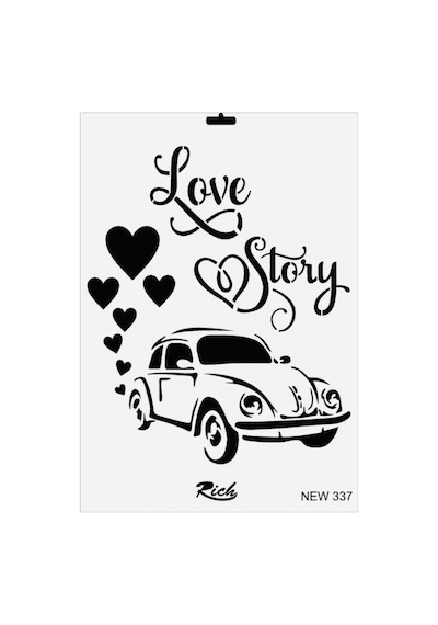 Mey İthalat Rich New Seri N-337 Stencil 35x25 Cm