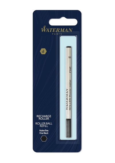 Waterman Roller Kalem Refill, Tekli Blister, Fine F Uç, Siyah - 1964019
