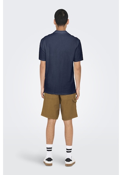 Only & Sons Erkek Polo Yaka T Shirt 22028694 Lacivert Lacivert