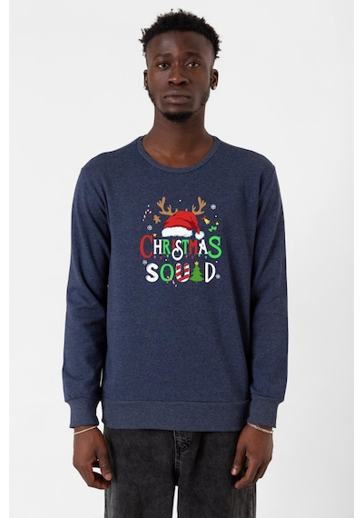 Christmas Squad İndigo Erkek 2ip Sweatshirt 001