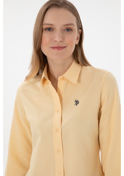 U.s. Polo Assn. Kadın Bej Gömlek Basic 50307726-vr011 Bej