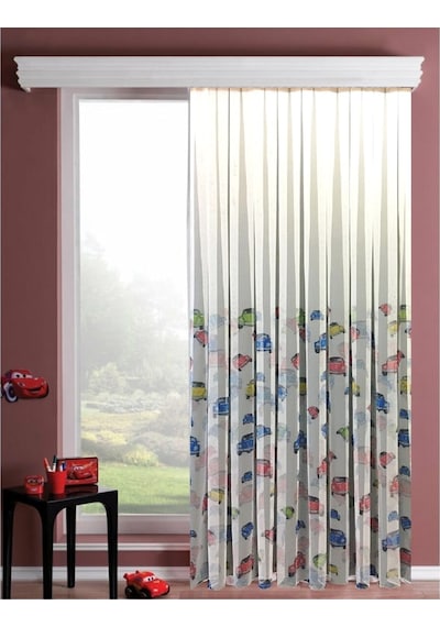 Evdepo Home Arabalı Tül Perde