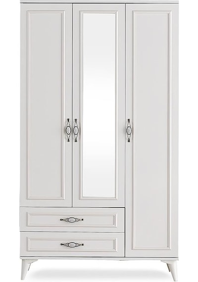 Erezogullari_Mobilya Irmak 3 Kapılı 2 Çekmeceli Gardrop Elbise Dolabı 120X48X195Cm Erezogullari_Mobilya Irmak 3 Kapılı 2 Çekmeceli Gardrop Elbise Dolabı 120X48X195Cm