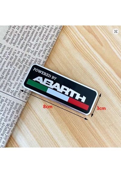 Fiat Abarth Logo 3d Abarth Amblem Aliminyum Abarth Rozet Çıkartma 3 Parça Set İthal