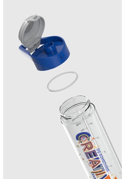 Renga Juno Creative Desen 630 Ml Tritan Matara 912088 Mavi-gri MAvi