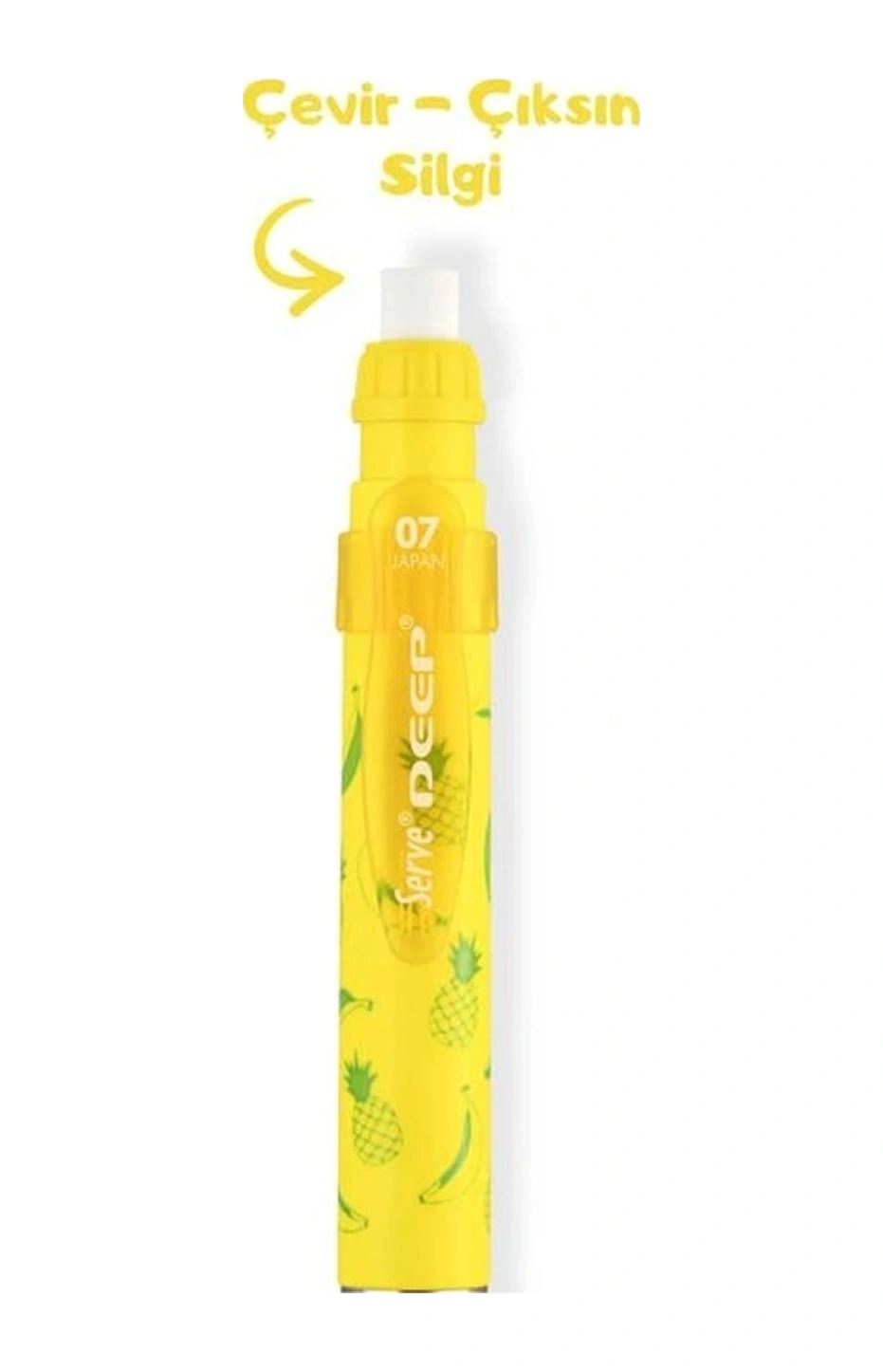Deep Versatil Kalem 0.7 Neon Sarı Ananas & Muz Sarı