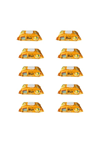 Sleepy Extra Doğal Limon Yağı Özlü Islak Yüzey Temizlik Havlusu - 100'lü 10 Paket