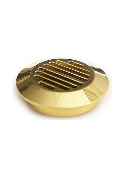 Humidor Puro Kutusu Nemlendirici Haznesi Yuvarlak Metal Sarı 37 MM