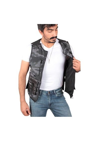 Tom Free Store Erkek Kamuflaj Spor Yelek