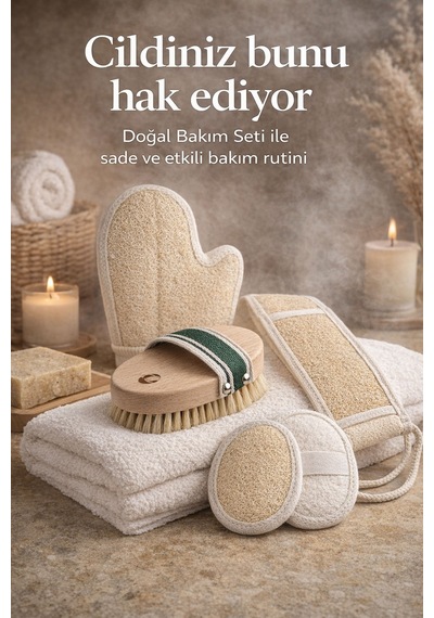 5 Parça Doğal Vücut & Yüz Bakım Seti Komple Yenileyici Paket