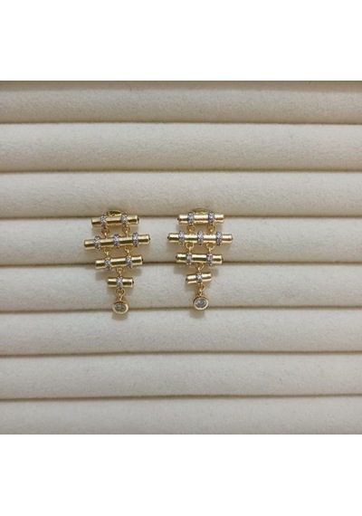 Bambu Gold Küpe Altın