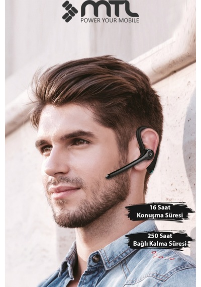 Kancalı Sağ Ve Sol Kulak Uyumlu Kablosuz Bluetooth Kulaklık İos V Android Uyumlu Siri Destekli Mt910