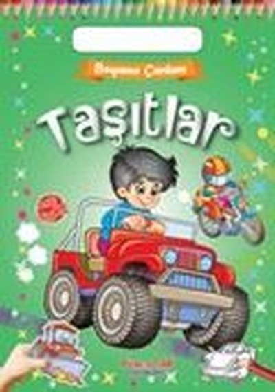 Taşıtlar - Boyama Çantam - Renkli Çıkartmalı- Yumurcak Yayınları