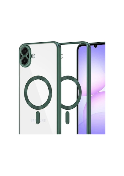 Samsung Galaxy A07 4g Uyumlu Kross Magneticsafe Kapak - Koyu Yeşil