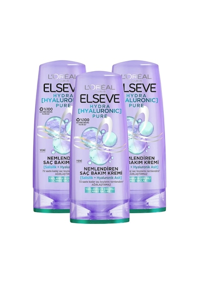 Hydra Hyaluronic Pure Saç Kremi 250 Ml X 3 Adet