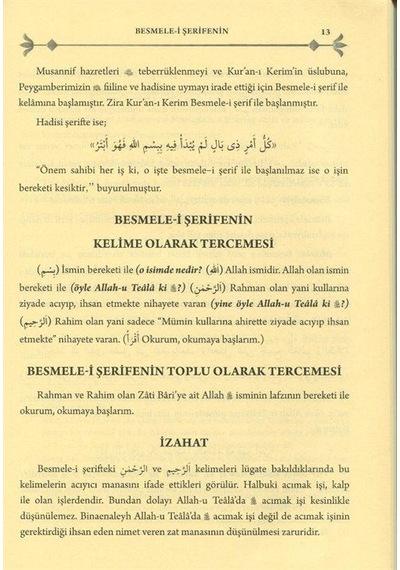 Talim Müteallim Kelime Kırık Manalı Türkçe Arapça Ciltli