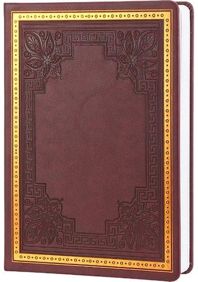 Victoria Journals Vintage Old Book Sketchbook Bordo 14x20 110g 160 Yaprak