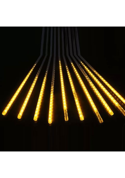 Meteor Kayan Led Işık 10lu Set Tüp 50 Cm Gün Işığı