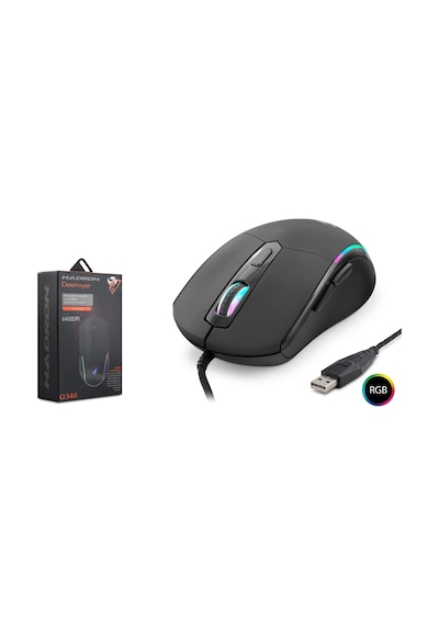 Hadron Destroyer G340 Kablolu 6400 Dpı RGB Oyuncu Mouse