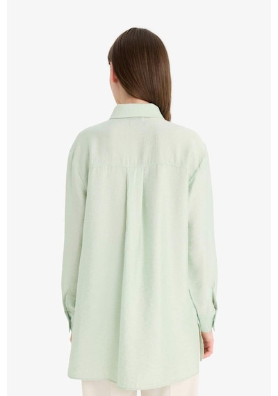 Defacto Relax Fit Uzun Kollu Tesettür Gömlek Tunik F1357ax25smgn1181 Yeşil