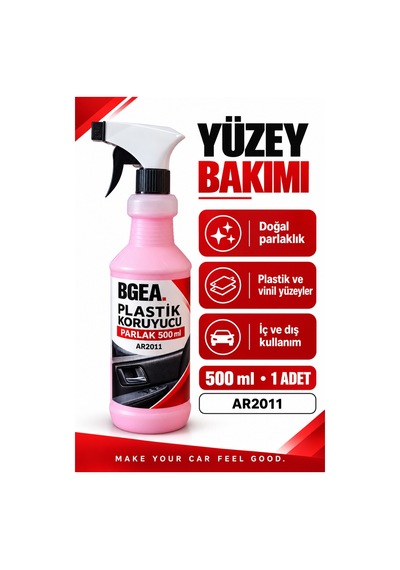 Bgea Plastik Koruyucu Parlak 500 Ml Sprey İç Ve Dış Yüzey Bakımı