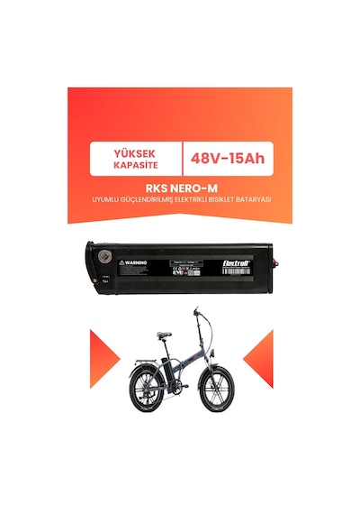 Rks Nero-m Uyumlu 48v 15ah Yüksek Kapasite Pil