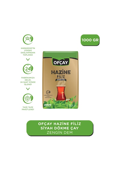 Ofçay Hazine Siyah Dökme Çay 1 KG