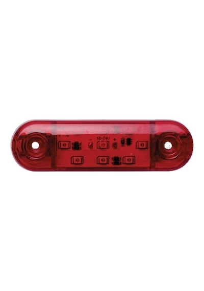 Ahmet Otomotiv 9 Ledli Tombul Parmak Led Lamba Kırmızı 12-24 Volt