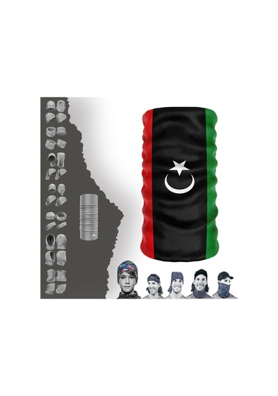 E Taktik Libya Bayrak Desenli Boyunluk Dikişsiz Tüp Maske Buff Baf Saç Bandı Uv+50 Yansıtıcı 4 Mevsim Yarı Termal Üründür Çok Renkli - 918531888 Çok Renkli