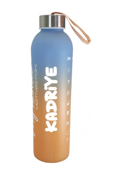 Kişiye Özel Renkli 750 Ml Motivasyon Cam Su Matarası Hk2708 001
