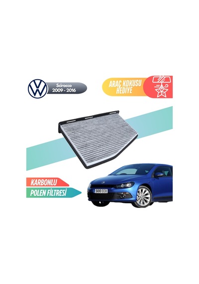 Vw Volkswagen Scirocco 2009-2016 Model Karbonlu Polen Klima Filtresi